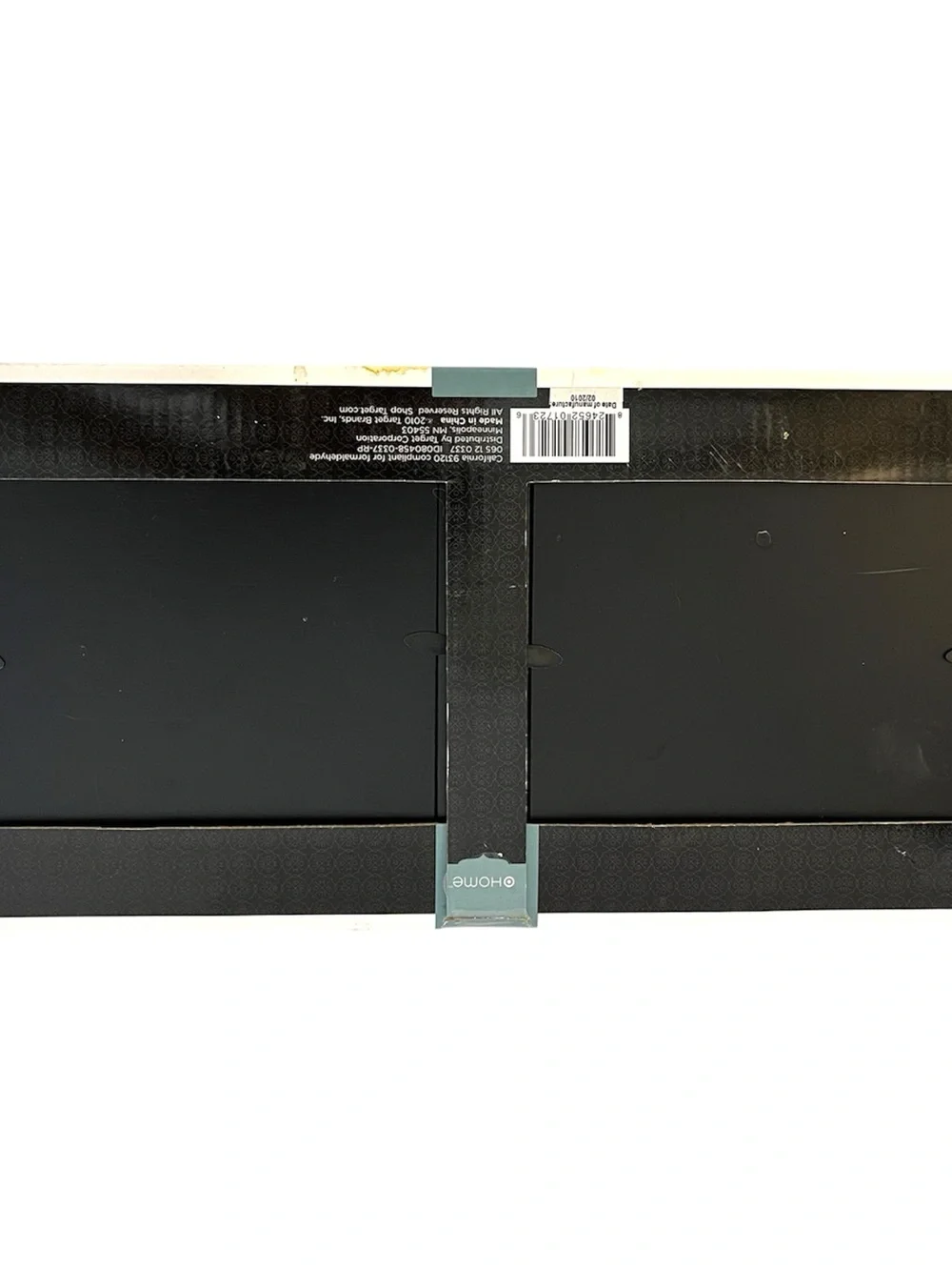 Target Home Black Picture Frame Bookends Set Holds 4x4 Photos Shadow Box NEW